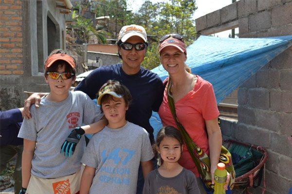 Henry Cho and Wife Amy Cho with children