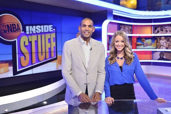 Kristen Ledlow hosting the show, Inside Stuff