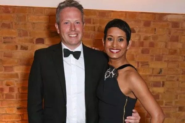 Naga Munchetty with her husband James Haggar