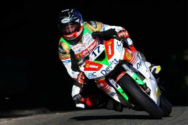 The rider at Isle of Man TT, Steve Mercer