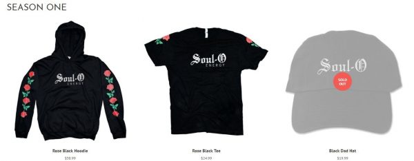 Juwany Roman's merch, soul-o wave