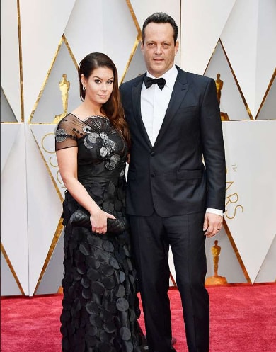 Kyla Weber with her husband, Vince Vaughn