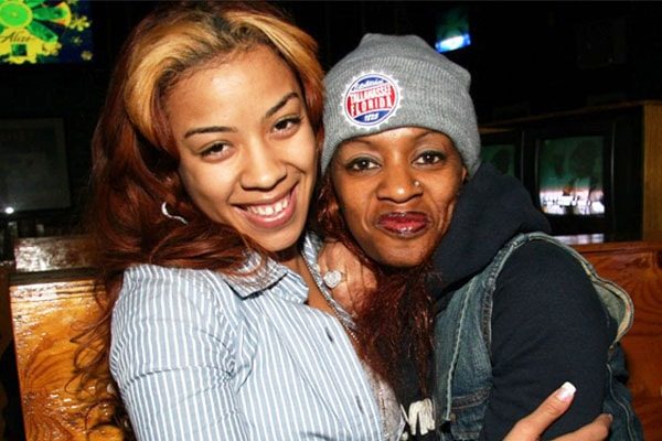 Singer Keyshia Cole With her birth mother Francine Lons