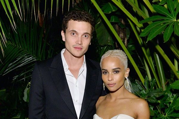 Zoe kravitz with her boyfriend with Karl Glusman