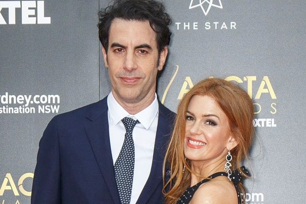 Isla Fisher and Sacha Baron Cohen