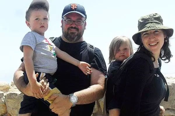 Mayim Bialik with her family