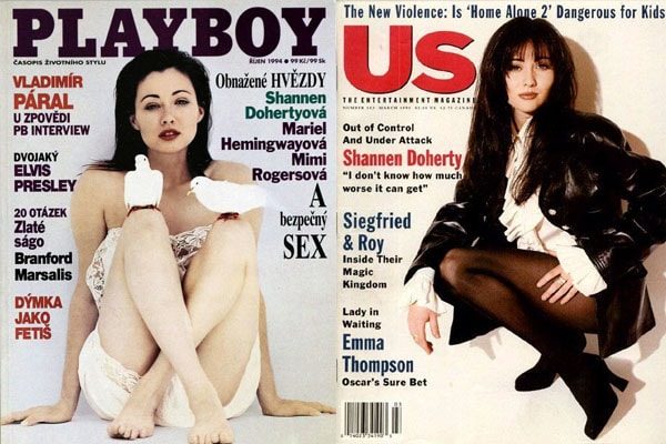 Shannen Doherty in Playboy.