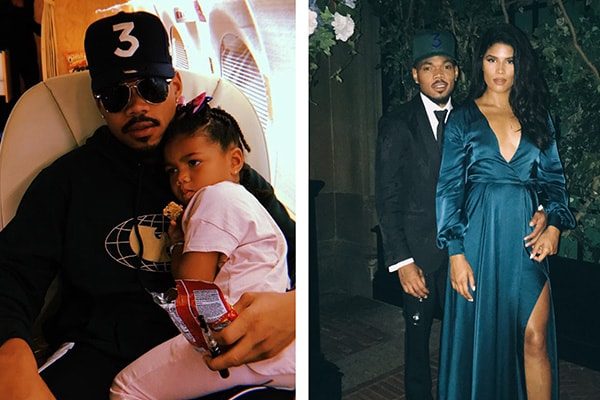 Chance the Rapper, daughter Kensli Bennet and wife Kirsten Corley