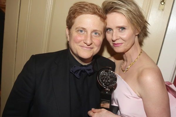 christine marinoni with her wife, cynthia nixon 