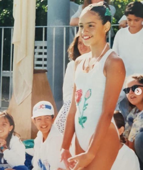 Fernanda Urrejola in a swimming costume