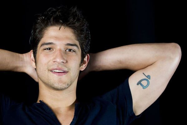 Tyler Posey's left bicep tattoo