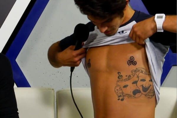 Tyler Posey's nipple tattoo