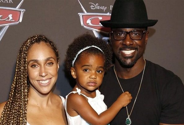 Rebecca Jefferson with her husband and daughter.