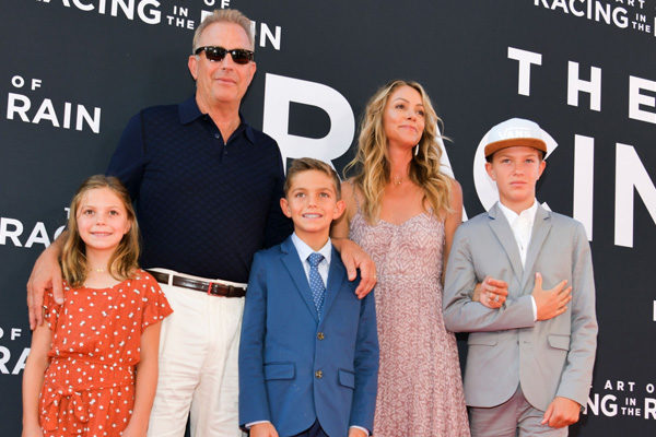 Christine Baumgartner with her husband and children.