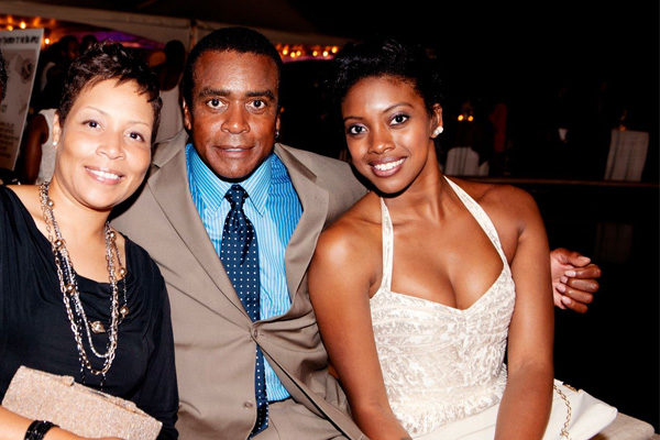 Condola Rashad, Ahmad Rashad and Phylicia Rashad.