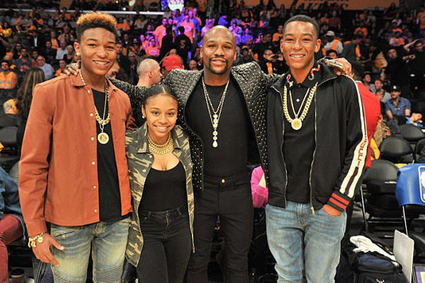 Floyd Mayweather and Josie Harris's children.