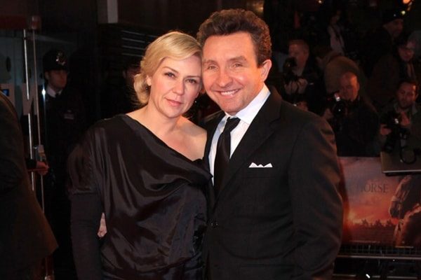 Janine Schneider-Marsan with husband Eddie Marsan