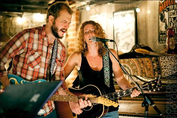 Justin Vernon with cool, cute, Girlfriend Kathleen Edwards 