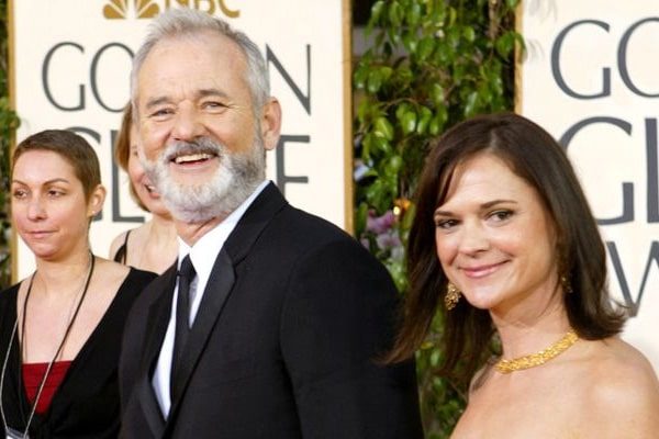 Bill Murray with his second wife