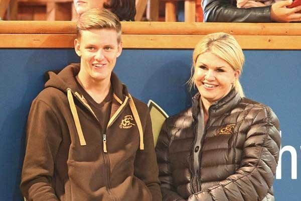 Corinna Schumacher and Mick Schumacher