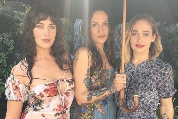 Domino Kirke with her sisters