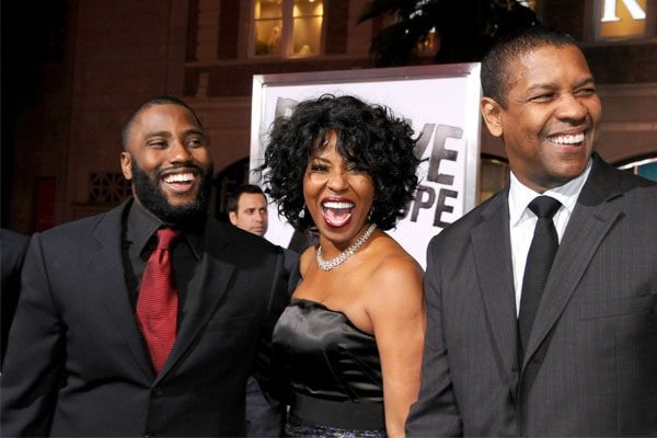 John David Washington with his parents