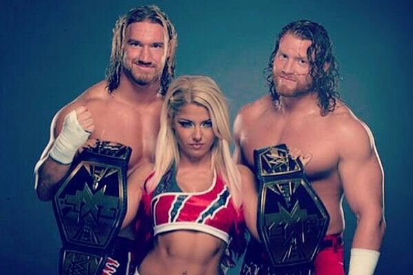 Alexa, Buddy and Wesley tag team