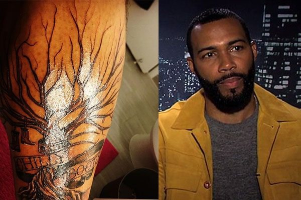 Omari Hardwick's Chilly Boots tattoos