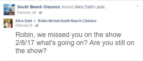  official facebook page of South Beach Classic