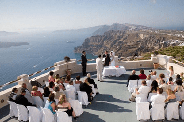 wedding destinations in Santorini, Greece