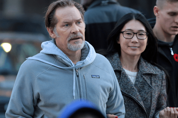 James Remar did some shopping with girlfriend Yuka Kojima in downtown Vancouver, Canada on November 10, 2012