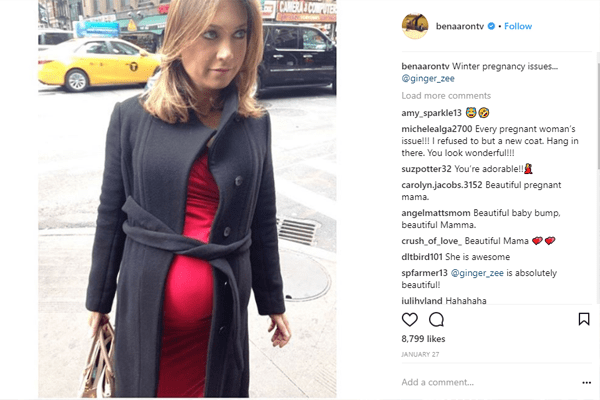 Ginger Zee Pregnant and still manages to look beautiful