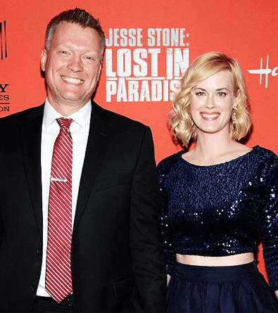 Abigail Hawk and her Husband Brian Spies