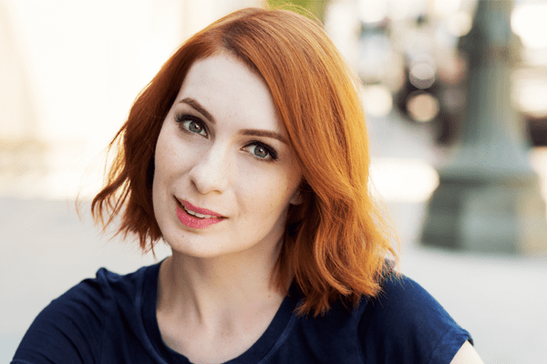 Felicia Day's husband is nowhere to be seen.