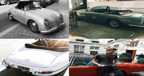 Gulle Souteyrand is a big fan of cars, especially Porsche. image source: Gilles's Instagram