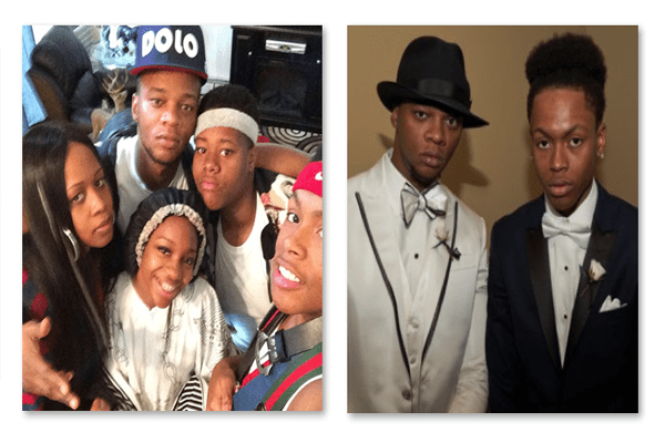 Papoose with his family.