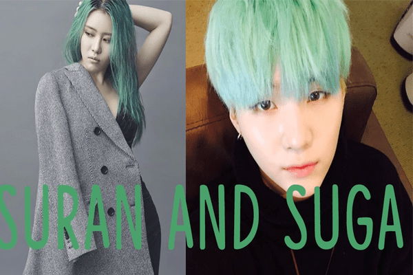 A picture of Rumored couple Suga & Suran