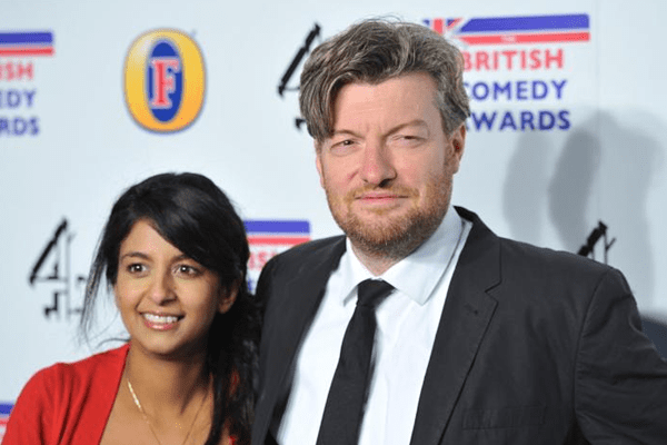 Charlie Brooker with his supportive wife Konnie Huq