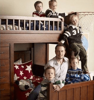 Elon Musk and his sons