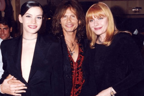 A picture of Bebe Buell with her onetime fling Steven Tyler & daughter Liv Tyler