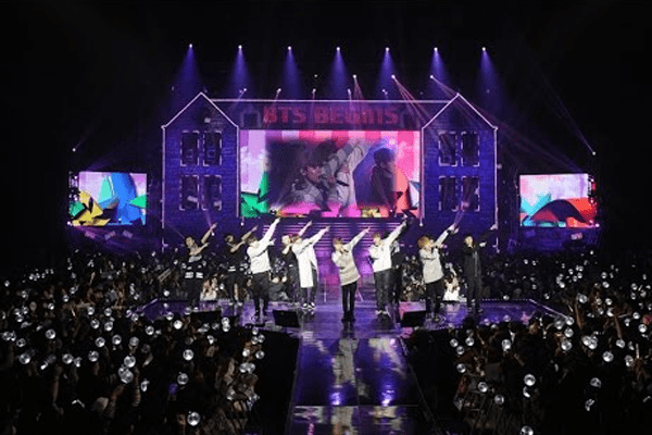 BTS Rapper Suga in a concert