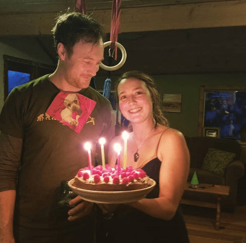 Eivin Kilcher with his wife Eve Kilcher on his birthday