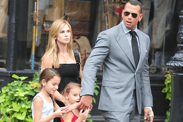 Cynthia Scurtis Family with ex-husband Alex Rodriguez and daughters
