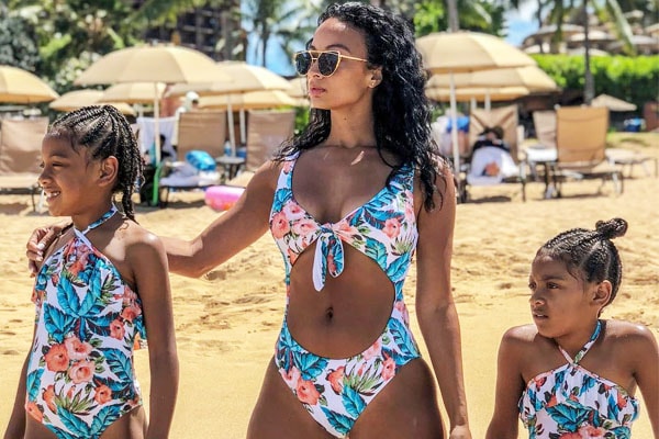 Draya Michele Poses With Orlando Scandrick’s Twin Daughters in Swimsuits