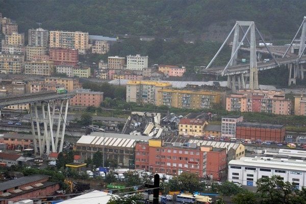 Bridge Morandi Collapse Italy Genoa 