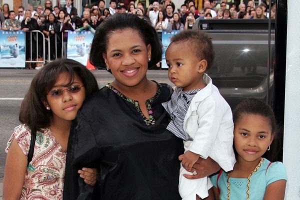 Chandra Wilson with kids- Sarina, Joylin and Michael.