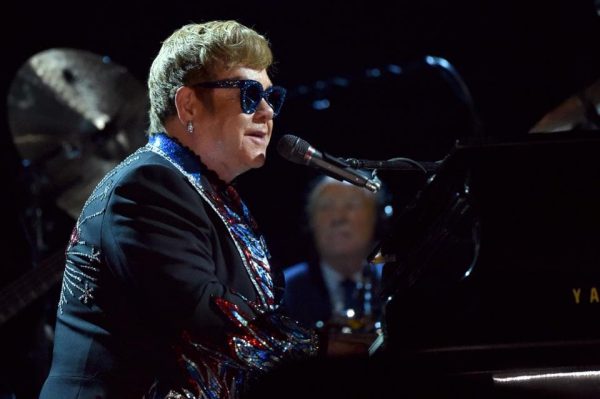 Sir Elton John Playing Piano