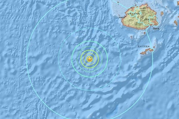 Islands of Tonga and Fiji Ring earthquake