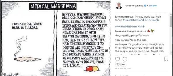 Rich John Morgan medical marijuana