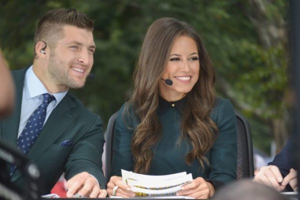 Kaylee Hartung with Tim Tebow